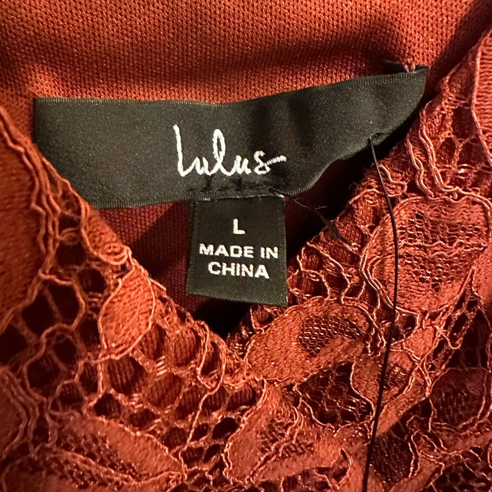 Lulus Lace Ruffle Mini Dress - Picture 2 of 4